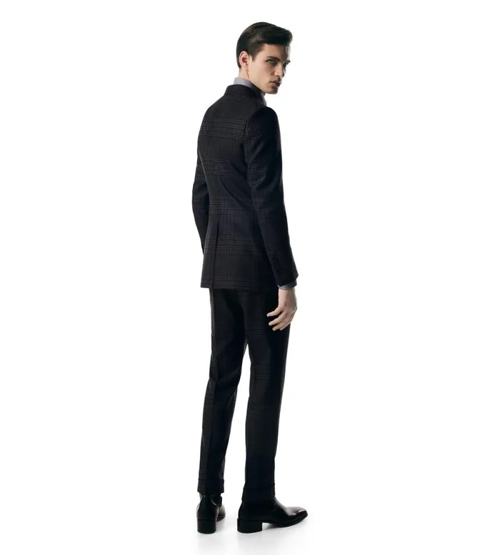 Men Suits Tom Ford Grand Check Shelton Suit Grey Men Suits Tom Ford Grand Check Shelton Suit Grey