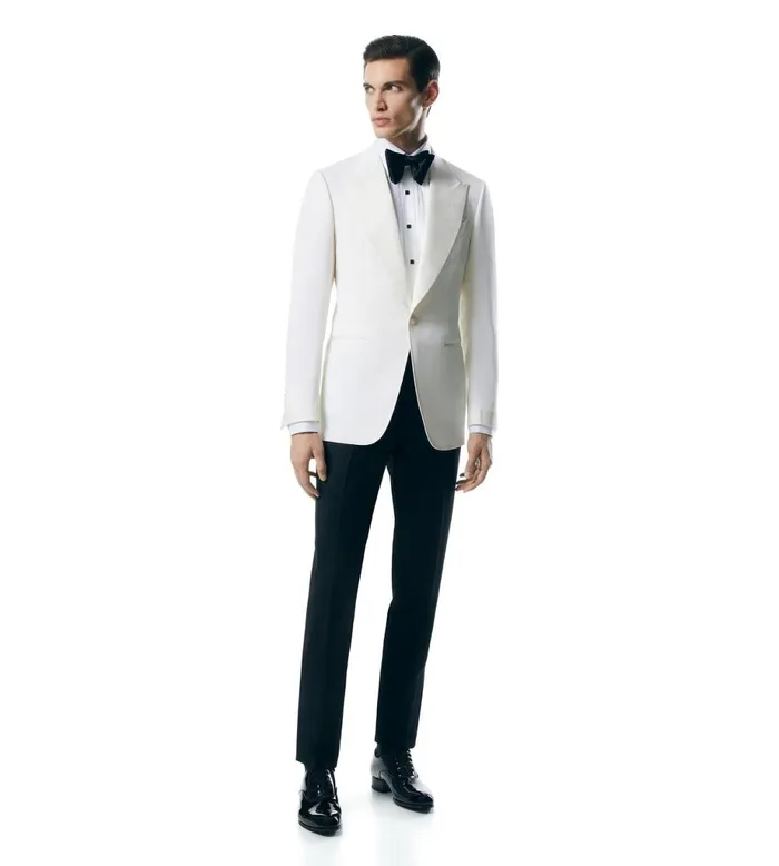 Men Suits Tom Ford Wool Mohair Shelton Cocktail Jacket Chalk Men Suits Tom Ford Wool Mohair Shelton Cocktail Jacket Chalk