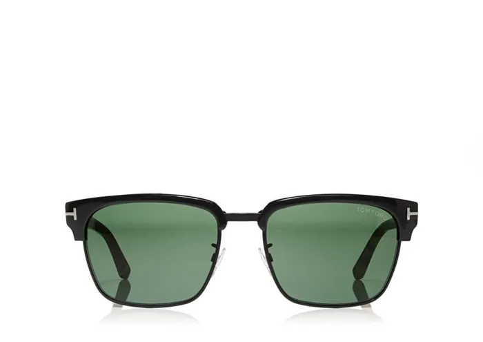 Men SUNGLASSES Tom Ford River Vintage Square Sunglasses Black