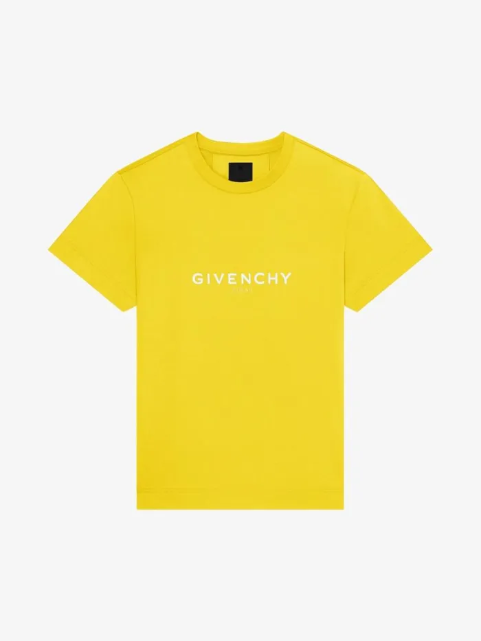 Men TShirts Givenchy GIVENCHY Archetype Slim Fit Tshirt In Cotton Sunflower