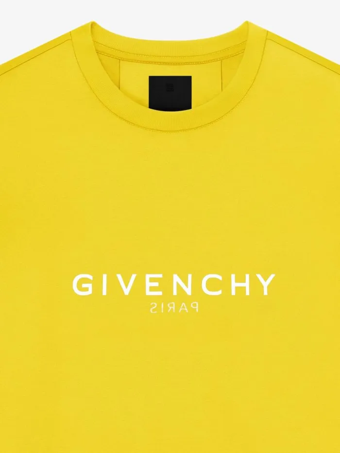 Men TShirts Givenchy GIVENCHY Archetype Slim Fit Tshirt In Cotton Sunflower