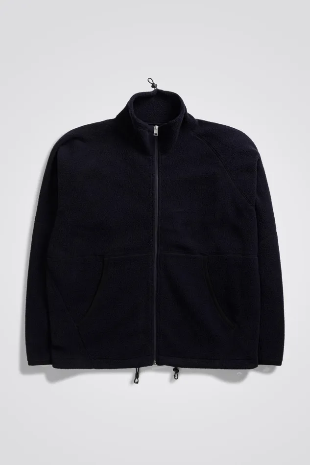 Men Tycho Fleece Full Zip Jacket Dark Navy Norse Projects Outerwear