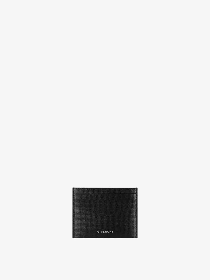 Men Wallets and Card Holders Givenchy Card Holder In Classic 4G Leather Black