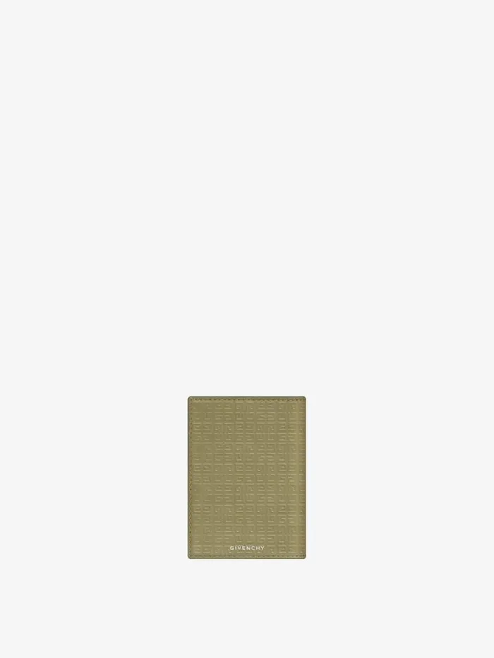 Men Wallets and Card Holders Givenchy GIVENCHY Card Holder In 4G Micro Leather Khaki Men Wallets and Card Holders Givenchy GIVENCHY Card Holder In 4G Micro Leather Khaki