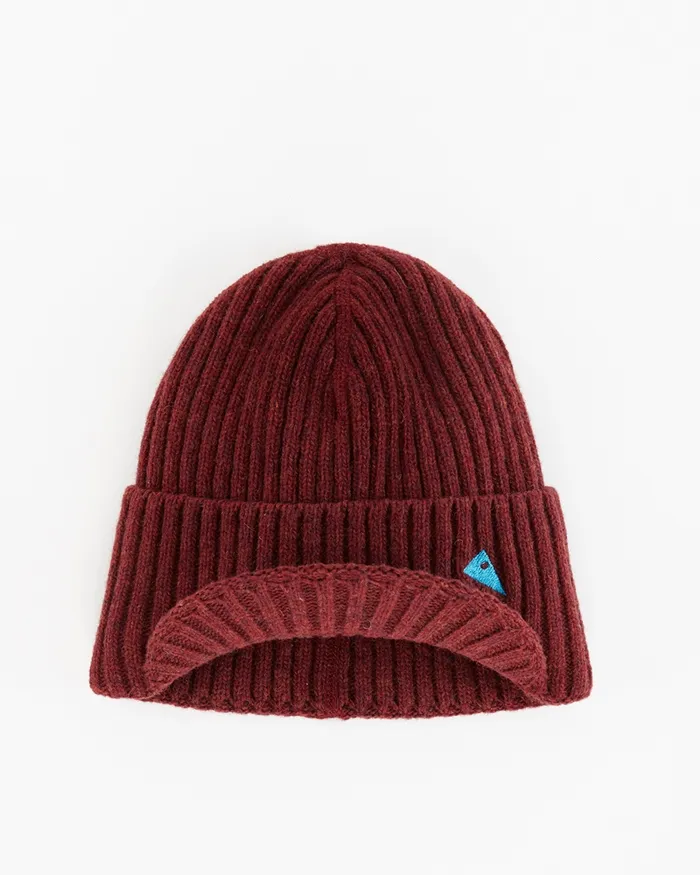 MenWomen Barre Brim Functional Wool Cap Burnt Lava Klttermusen Beanies and Headbands