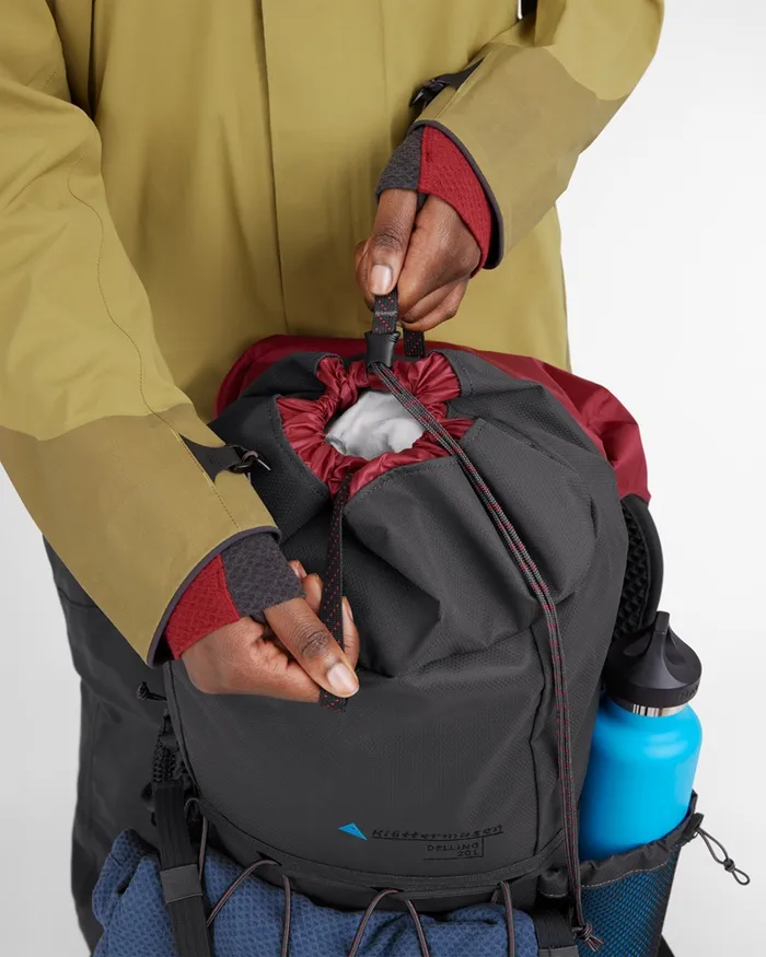 MenWomen Delling 25L Compact Hiking Backpack Burnt Russet Klttermusen SingleDay Backpacks 1832l