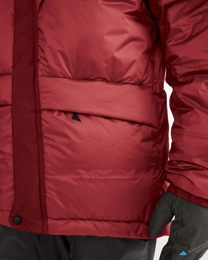 MenWomen Iving 20 Waterproof Expedition Down Jacket Burnt Russet Klttermusen Down and Insulated Jackets