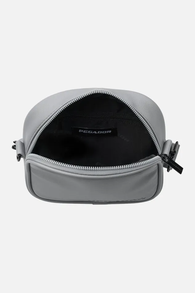 MenWomen Pegador Bags Skibo Logo Faux Leather Shoulder Strap Bag Cool Grey MenWomen Pegador Bags Skibo Logo Faux Leather Shoulder Strap Bag Cool Grey
