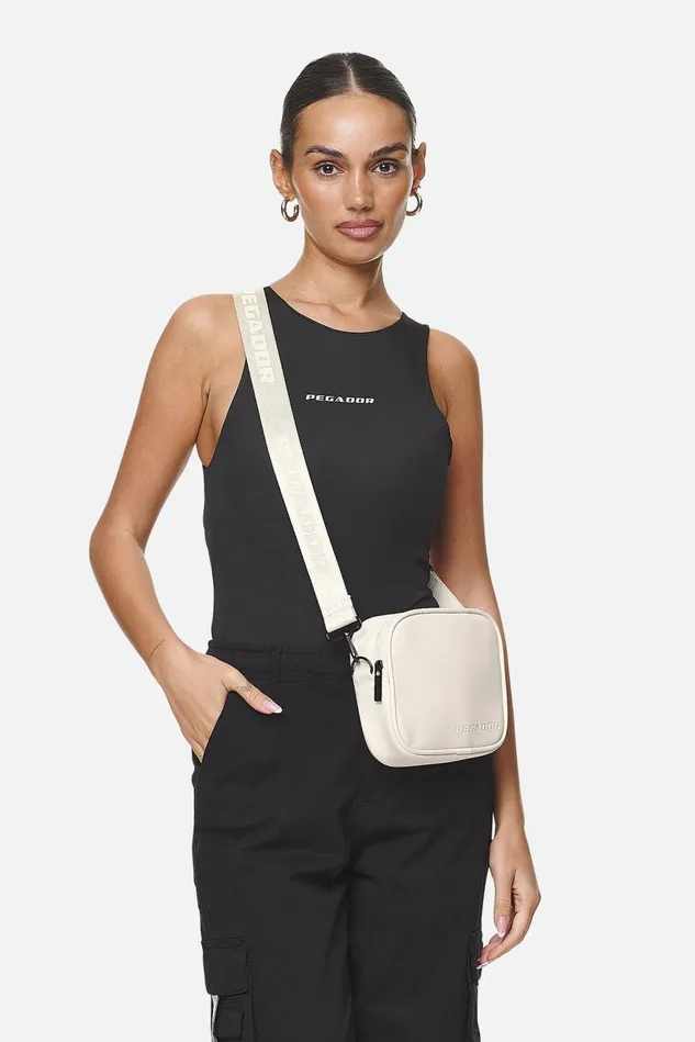 MenWomen Pegador Bags Skibo Logo Faux Leather Shoulder Strap Bag Desert Sand MenWomen Pegador Bags Skibo Logo Faux Leather Shoulder Strap Bag Desert Sand