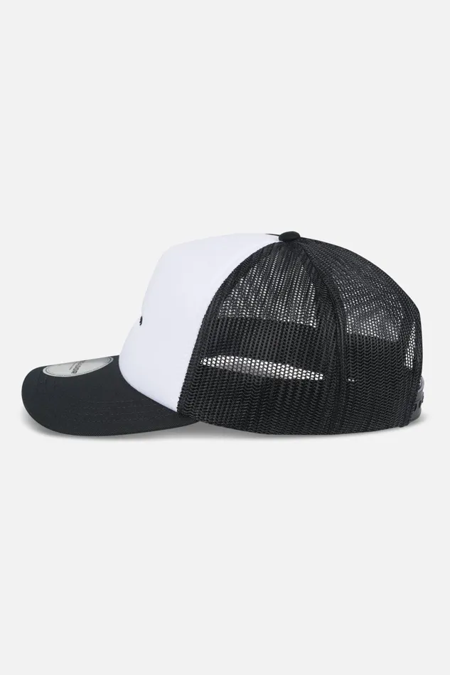 MenWomen Pegador Caps and Hats Logo Baseball Trucker Cap White Black MenWomen Pegador Caps and Hats Logo Baseball Trucker Cap White Black