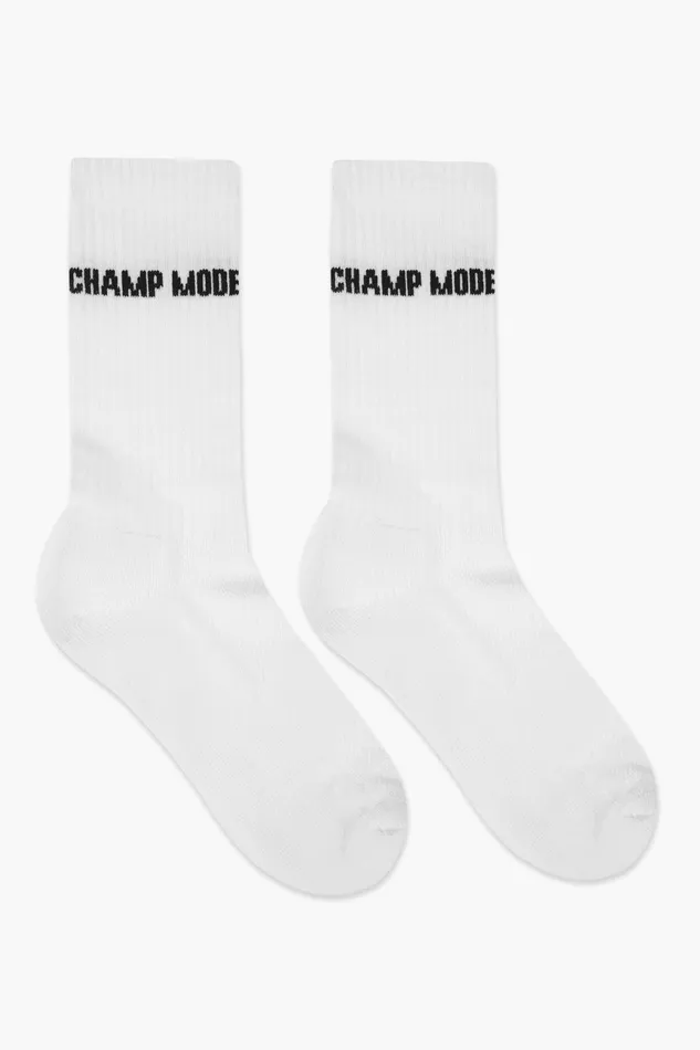 MenWomen Pegador Socken Champ Socks White Black