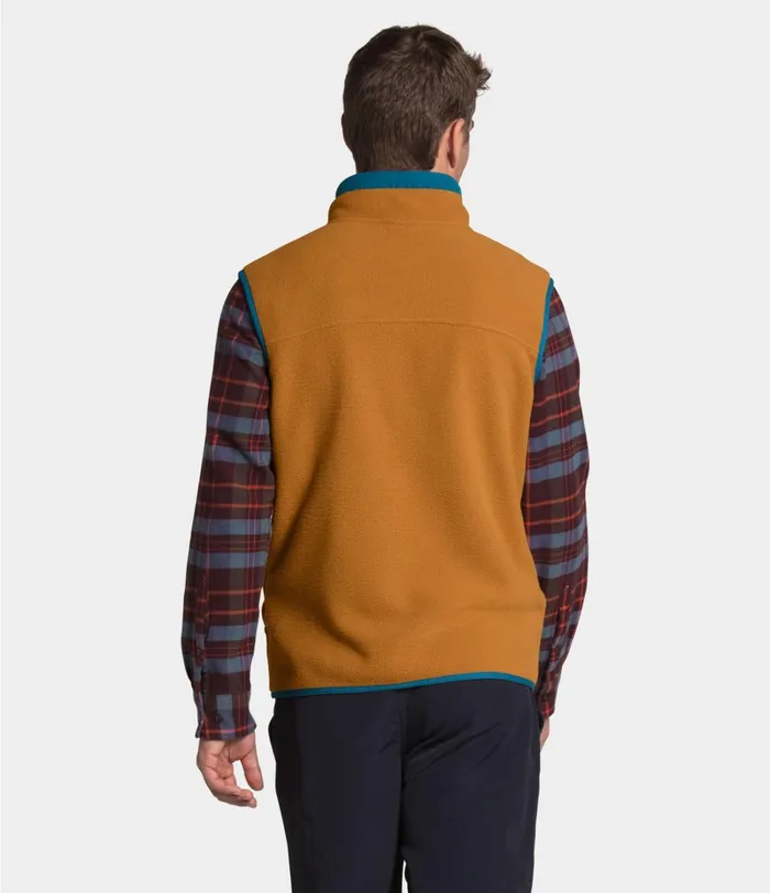 Mens The North Face Fleece Carbondale Vest Timber Tanmallard Blue