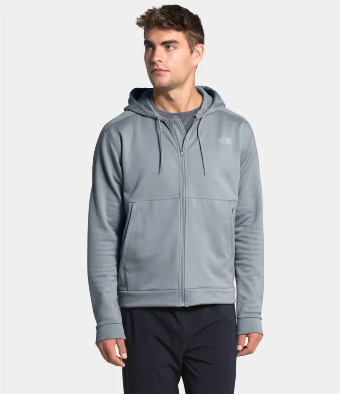 Mens The North Face Hoodies and Sweatshirts Mans Best Full Zip Hoodie Mid Grey