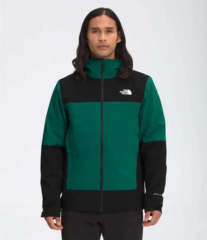 Mens The North Face Insulated and Down Jackets Mountain Light FL Triclimate Jacket Blackasphalt Greycedar Tan