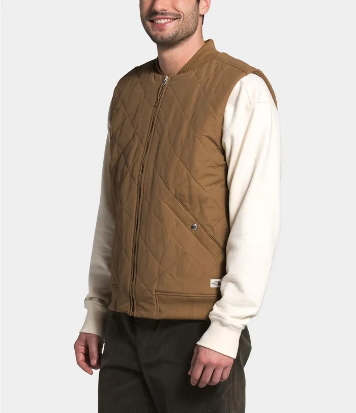 Mens The North Face Vests Cuchillo Insulated Vest Utility Brown