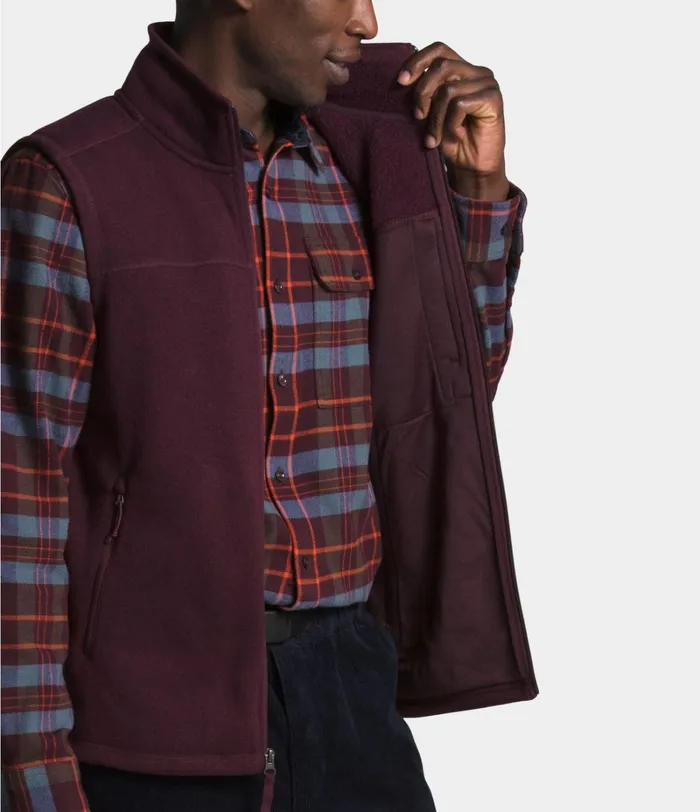 Mens The North Face Vests Gordon Lyons Vest Root Brown Heather