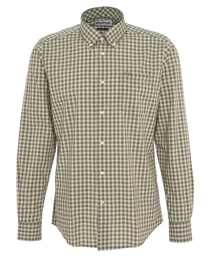 Merryton Tailored Shirt Blue Men Barbour Shirts