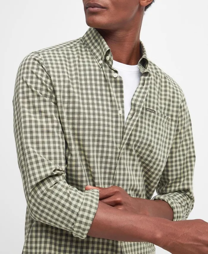 Merryton Tailored Shirt Blue Men Barbour Shirts