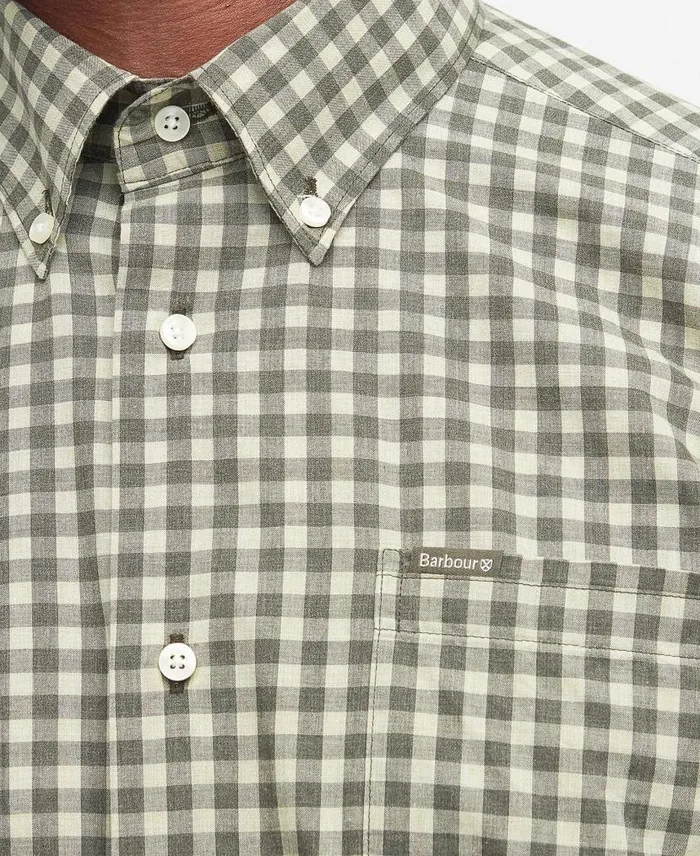 Merryton Tailored Shirt Blue Men Barbour Shirts