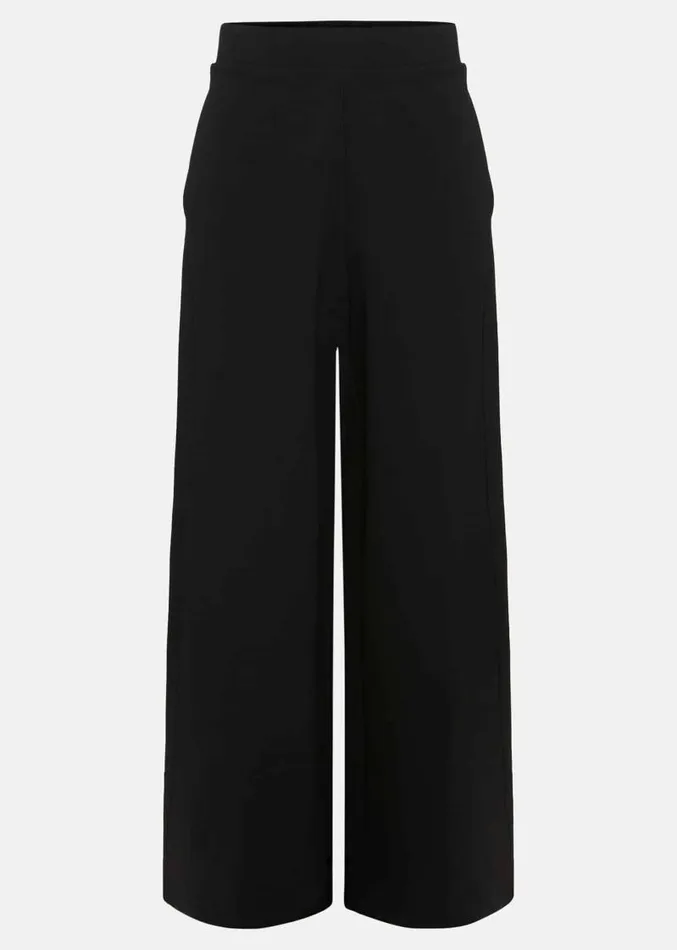 Mila Ponte Wide Leg Trousers Black Women Phase Eight Trousers