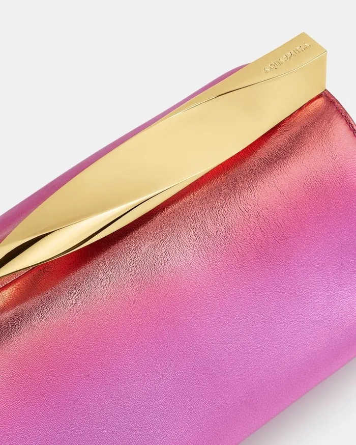 Mini Twist Clutch Fuchsia Women Aquazzura Clutch Bags Mini Twist Clutch Fuchsia Women Aquazzura Clutch Bags