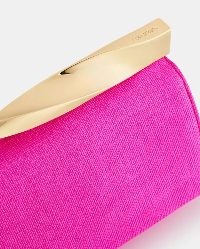 Mini Twist Clutch Fuchsia Women Aquazzura Clutch Bags Mini Twist Clutch Fuchsia Women Aquazzura Clutch Bags