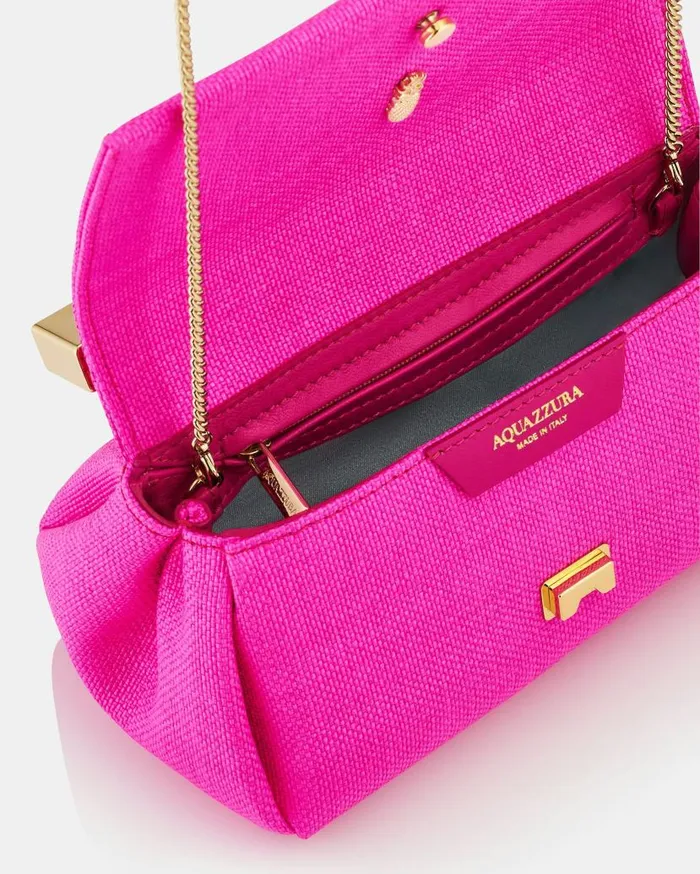 Mini Twist Clutch Fuchsia Women Aquazzura Clutch Bags Mini Twist Clutch Fuchsia Women Aquazzura Clutch Bags