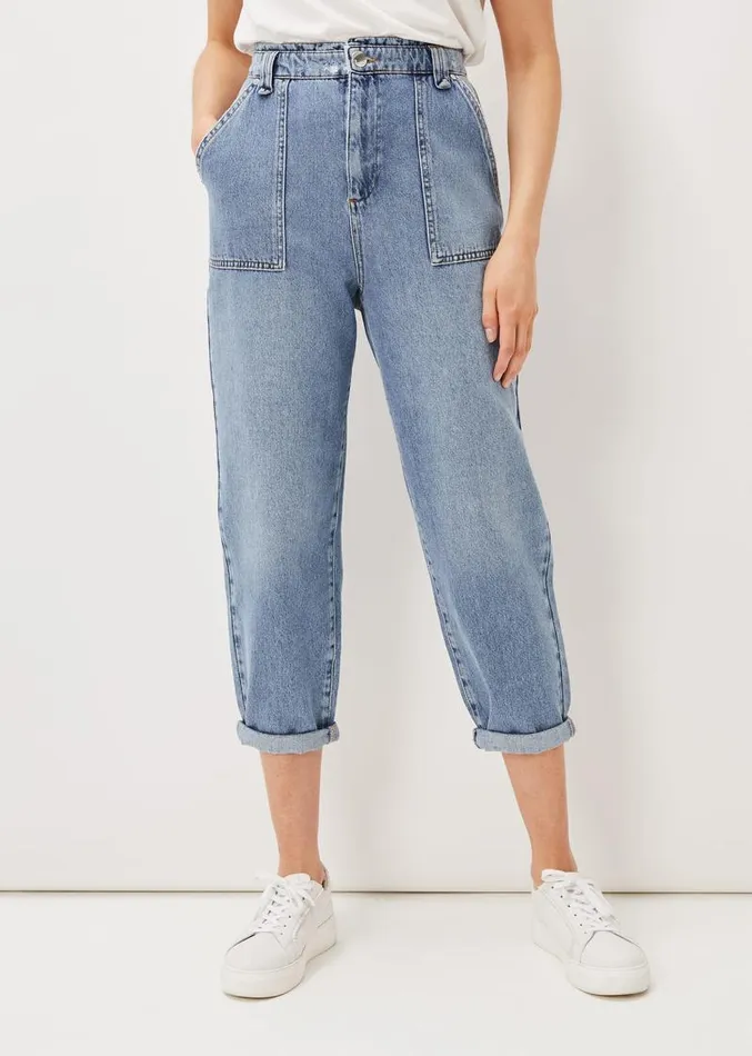 Nadina Paper Bag Waist Jean Mid Wash Women Phase Eight Jeans