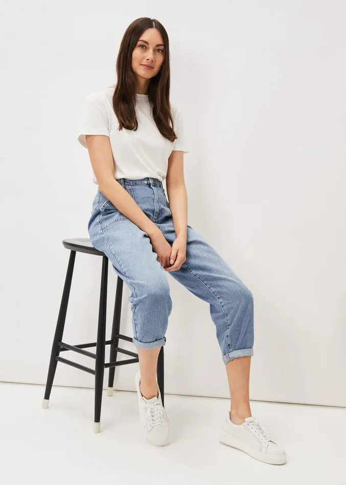 Nadina Paper Bag Waist Jean Mid Wash Women Phase Eight Jeans