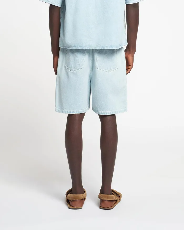 Novan Denim Shorts Sun Bleach Men Nanushka Shorts