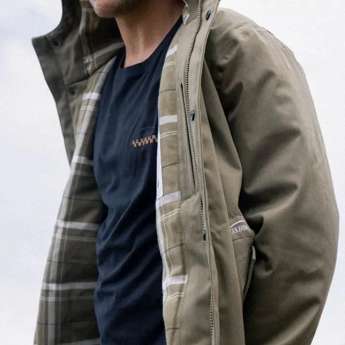 Oxbow Jacket Coat Men Parka Jacobel 8211 Kaki