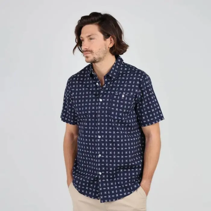 Oxbow Shirt Men Shirt Chaves 8211 Deep Marine
