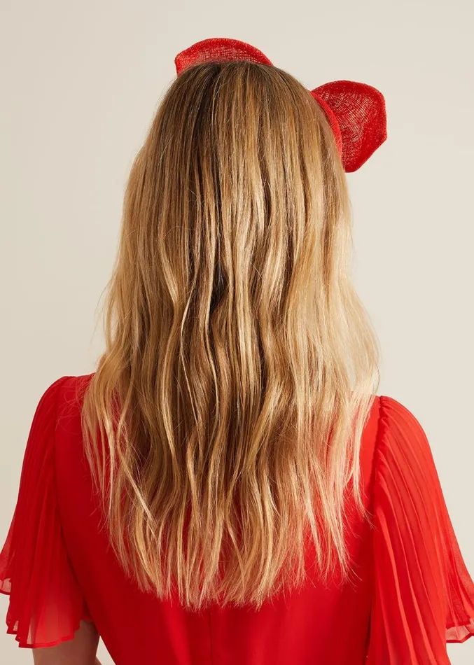 Padded Bow Headband Orange Women Phase Eight Headbands