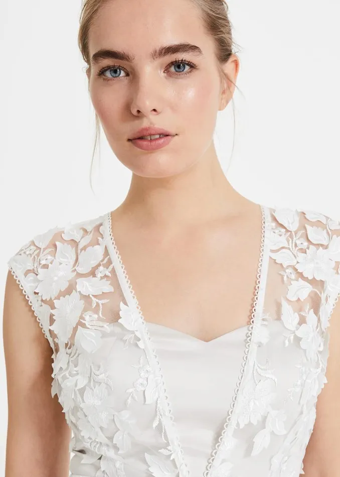 Peony 3d Lace Wedding Dress Almond Women Phase Eight Dresses
