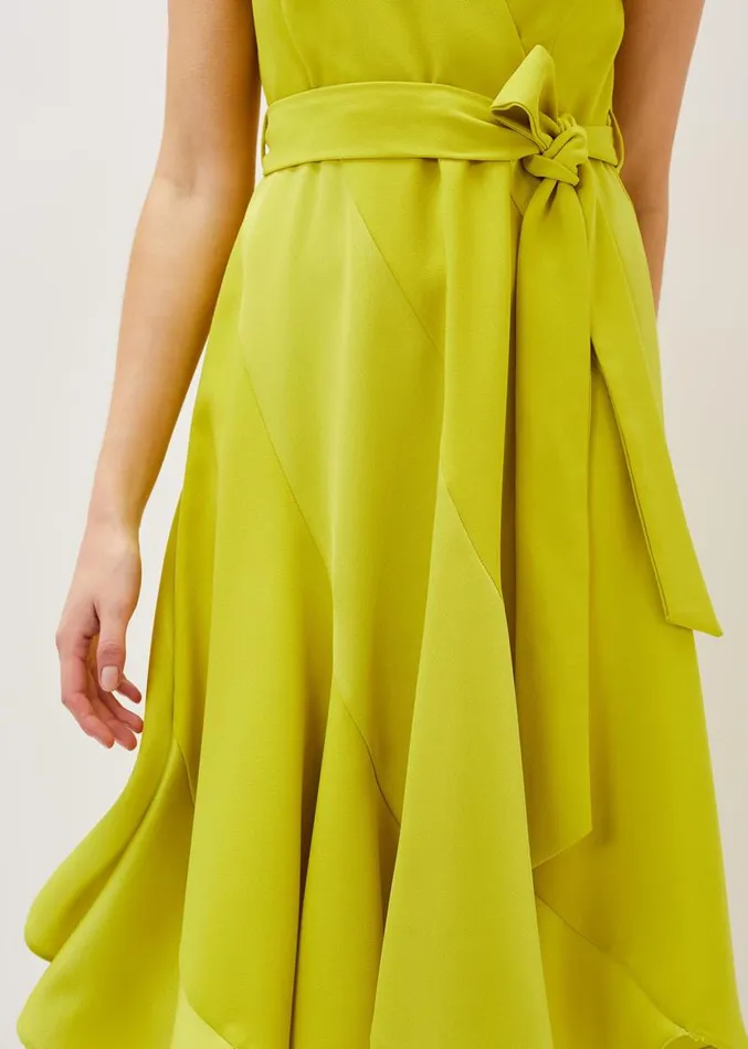 Philis Panelled Dress Lime Women Phase Eight Dresses