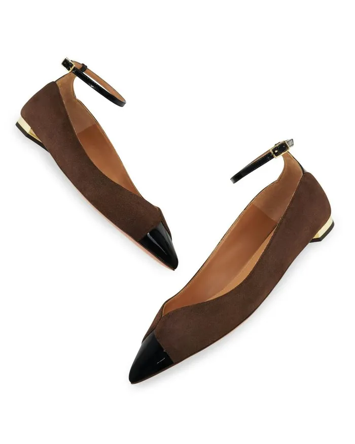 Pinot Ballet Brown Women Aquazzura Flats Pinot Ballet Brown Women Aquazzura Flats