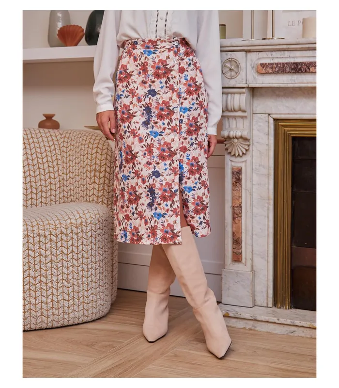 Polin Et Moi Aima Flowers Skirt Rose Women Skirts