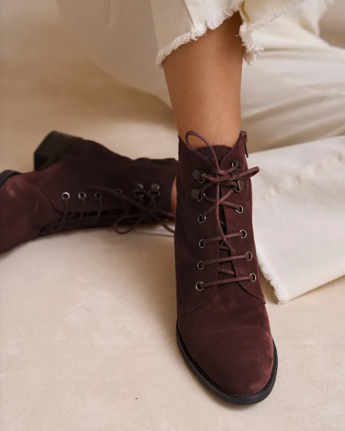 Polin Et Moi Ankle Boots Cords Kila Garnet Women Ankle Boots Polin Et Moi Ankle Boots Cords Kila Garnet Women Ankle Boots