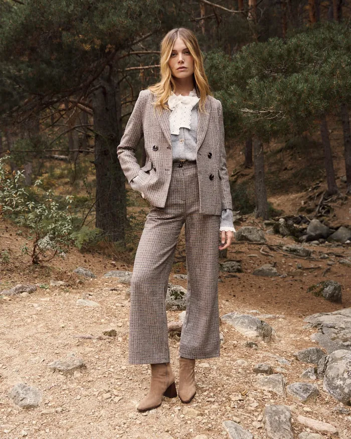 Polin Et Moi Bimba Suit Pants Brown Women Trousers