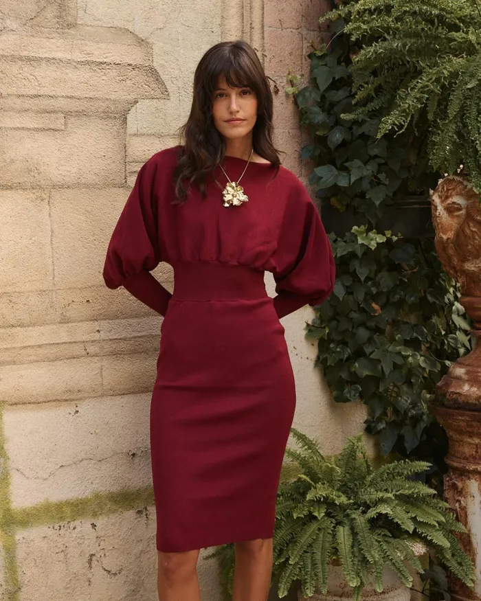 Polin Et Moi Coretta Knitted Dress Cherry Women Dresses And Jumpsuits Polin Et Moi Coretta Knitted Dress Cherry Women Dresses And Jumpsuits