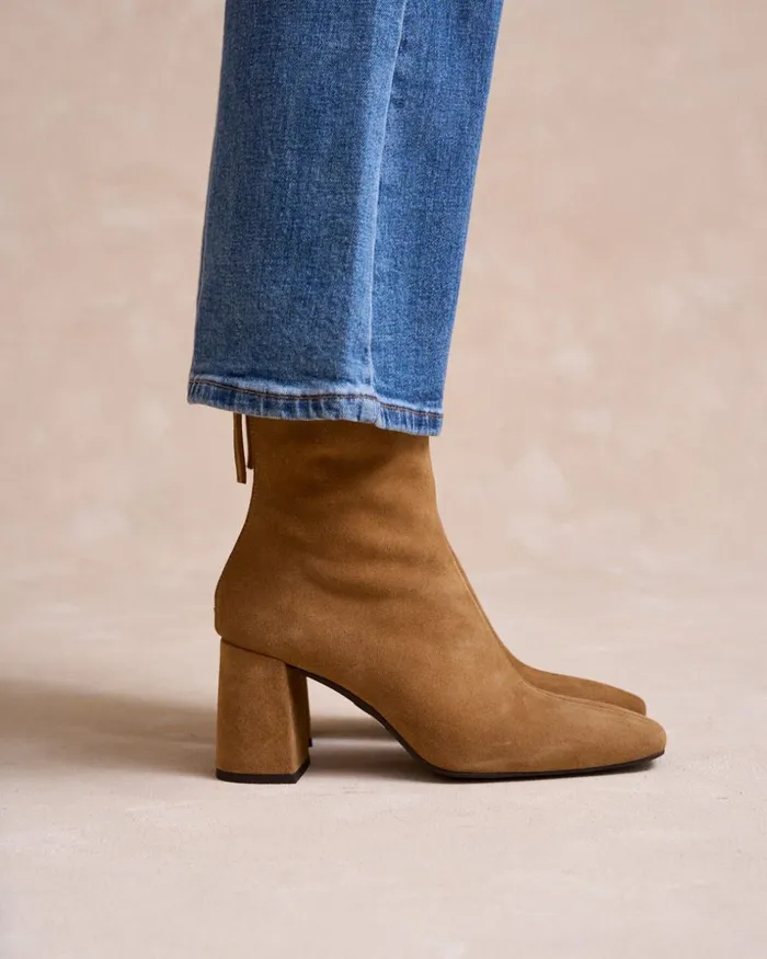 Polin Et Moi Jurea Heel Ankle Boots Leather Women Ankle Boots