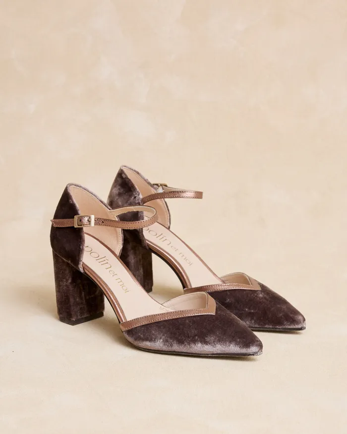 Polin Et Moi Loina Heel Shoe Brown Women Heels Polin Et Moi Loina Heel Shoe Brown Women Heels