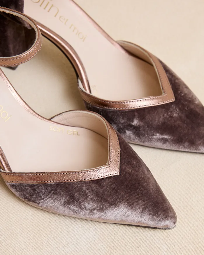 Polin Et Moi Loina Heel Shoe Brown Women Heels Polin Et Moi Loina Heel Shoe Brown Women Heels