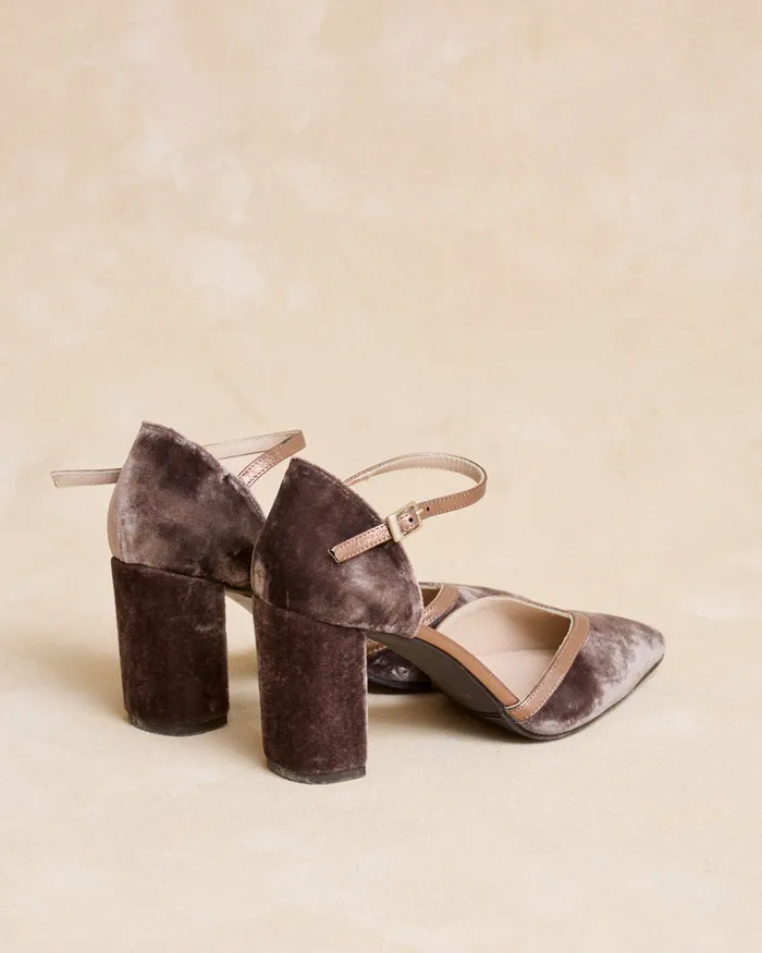 Polin Et Moi Loina Heel Shoe Brown Women Heels Polin Et Moi Loina Heel Shoe Brown Women Heels