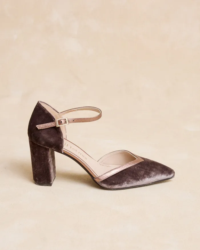 Polin Et Moi Loina Heel Shoe Brown Women Heels Polin Et Moi Loina Heel Shoe Brown Women Heels