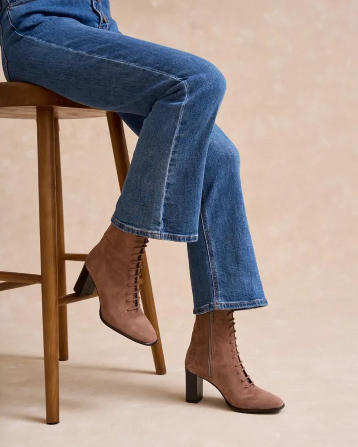 Polin Et Moi Lutina Laces Ankle Boots Makeup Women Ankle Boots