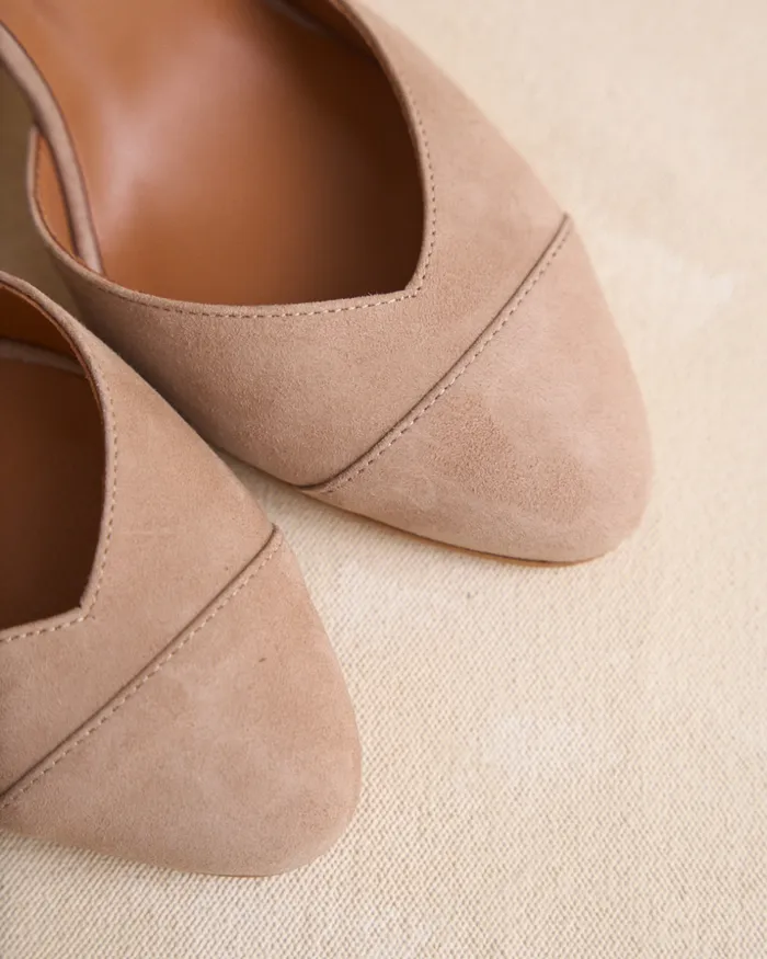 Polin Et Moi Mary Jane Belinda Heel Taupe Women Heels Polin Et Moi Mary Jane Belinda Heel Taupe Women Heels