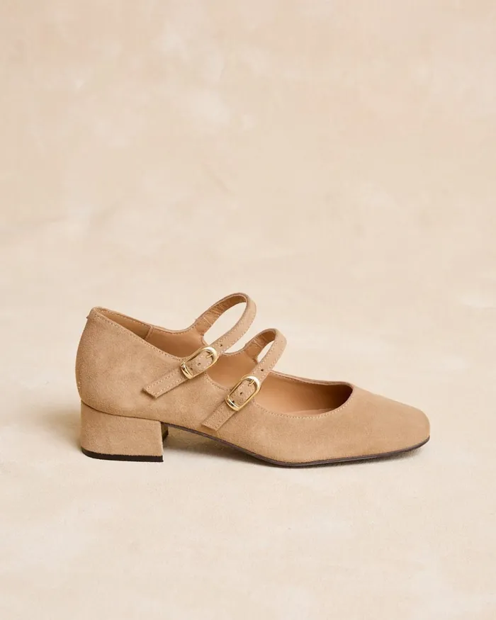 Polin Et Moi Mary Jane Farmina Buckle Camel Women Heels Polin Et Moi Mary Jane Farmina Buckle Camel Women Heels