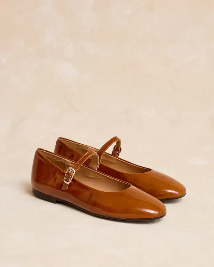 Polin Et Moi Merceditas Purea Leather Leather Women Flats Polin Et Moi Merceditas Purea Leather Leather Women Flats