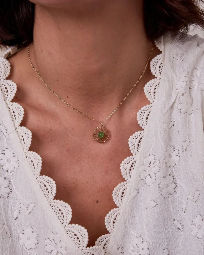 Polin Et Moi Sol Calipta Pendant Eucalyptus Women Jewelry